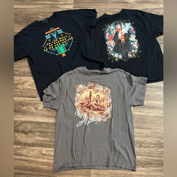 Warner Bros. Other - Harry Potter Loot Crate 3 Shirt Bundle Unisex XL